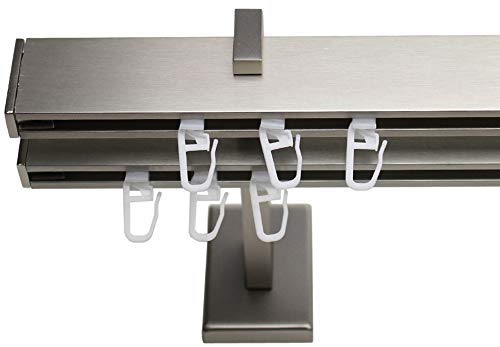 Stylelex Tetra Edelstahl-Optik 2-läufig - Träger 13,5cm - Rechteckig - 500cm - Endkappe Stylelex Tetra Edelstahl-Optik 2-läufig - Träger 13,5cm - Rechteckig - 500cm - Endkappe von Stylelex