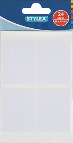 24 Etiketten 38 x 50 mm 6 Blatt Vielzwecketiketten 24 Etiketten 38 x 50 mm 6 Blatt Vielzwecketiketten von Stylex