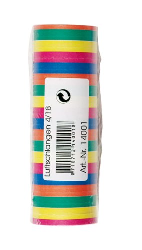 4 Stangen Luftschlangen 72 Papierschlangen bunte Deko 4 Stangen Luftschlangen 72 Papierschlangen bunte Deko von Stylex