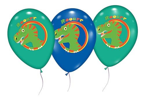 6 Luftballons "Dinosaurier" von Stylex