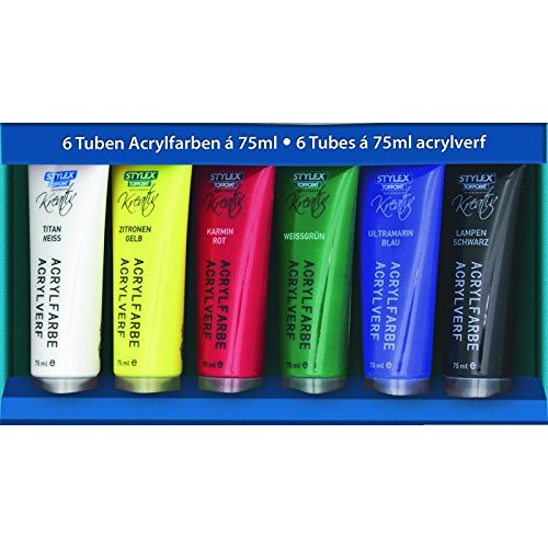 6er Acrylfarben á 75 ml von Stylex