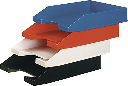 Ablagekorb Briefkorb Briefablage schwarz von Stylex