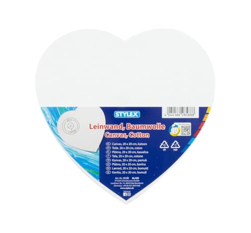 Herz Leinwand / bespannter Keilrahmen / Größe: 20cm Herz Leinwand / bespannter Keilrahmen / Größe: 20cm von Stylex