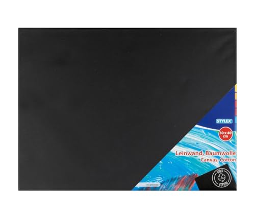 Leinwand/bespannter Keilrahmen/Größe: 30x40cm / Farbe: schwarz Leinwand/bespannter Keilrahmen/Größe: 30x40cm / Farbe: schwarz von Stylex