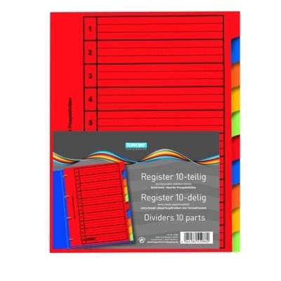 Ordner Register 10tlg EXTRA BREIT & stabil Ordner Register 10tlg EXTRA BREIT & stabil von Stylex