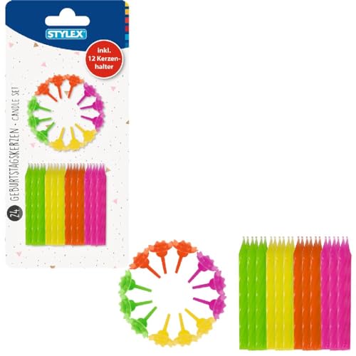 STYLEX 10700 - Kerzen, 24-er Karte Geburtstagskerzen STYLEX 10700 - Kerzen, 24-er Karte Geburtstagskerzen von Stylex
