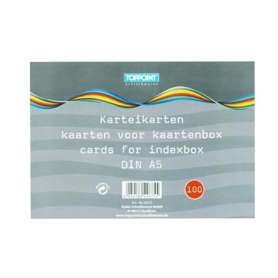 STYLEX 42675 Ersatz-Karteikarten, A5, 100er Packung STYLEX 42675 Ersatz-Karteikarten, A5, 100er Packung von Stylex