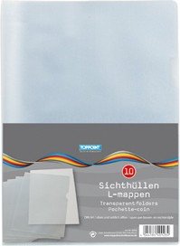 Sichthüllen, genarbt, A4, 10er Beutel, transparent Sichthüllen, genarbt, A4, 10er Beutel, transparent von Stylex