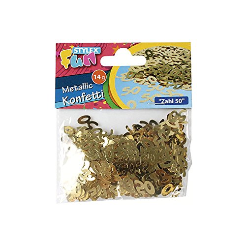 Stylex 14083 - Konfetti, "Zahl 50", 14 g, metallic gold Stylex 14083 - Konfetti, "Zahl 50", 14 g, metallic gold von Stylex