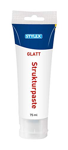 Stylex , Acryl, 28600 - Strukturpaste glatt, ohne Sand, 75 ml Tube, trocknet weiß matt und deckend auf, kann eingefärbt oder übermalt werden, für reliefartige Effekte von Stylex