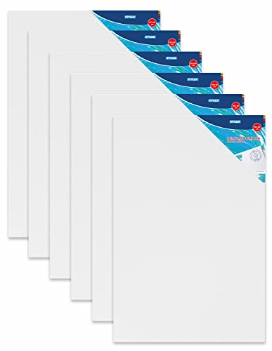 Stylex 28662-P6 - Keilrahmen 40 x 60 cm, mit Leinwand aus 100 % Baumwollgewebe bespannt, grundiert, rückseitig geheftet, für Öl-, Acryl- und Temperafarben, Gouache - Malerei, 6 Stück Stylex 28662-P6 - Keilrahmen 40 x 60 cm, mit Leinwand aus 100 % Baumwollgewebe bespannt, grundiert, rückseitig geheftet, für Öl-, Acryl- und Temperafarben, Gouache - Malerei, 6 Stück von Stylex