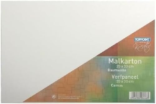 Stylex 28668-P10 - Malkarton, 30 x 40 cm, 10er Packung, Karton 3 mm stark, mit 100 Prozent Baumwollgewebe bespannt, weiß grundiert, für Öl-, Acryl- und Temperafarben, Gouache - Malerei Stylex 28668-P10 - Malkarton, 30 x 40 cm, 10er Packung, Karton 3 mm stark, mit 100 Prozent Baumwollgewebe bespannt, weiß grundiert, für Öl-, Acryl- und Temperafarben, Gouache - Malerei von Stylex