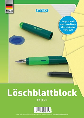 Stylex Löschblattblock, 20 Blatt, DIN A4 (2er Pack) von Stylex