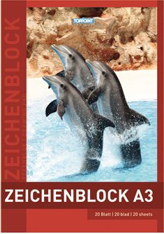 Zeichenblock, A3, 20 Blatt, 120 g von Stylex