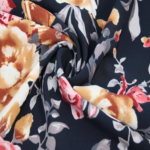 147,3 cm breit, bedruckt, 100% Polyester, marokkanischer Stoff, Meterware – kein Stretch – ideal für Kleidung, Röcke, Kleider, Stirnbänder, Accessoires, Heimdekoration und DIY-Projekte 147,3 cm breit, bedruckt, 100% Polyester, marokkanischer Stoff, Meterware – kein Stretch – ideal für Kleidung, Röcke, Kleider, Stirnbänder, Accessoires, Heimdekoration und DIY-Projekte von Stylish FABRIC