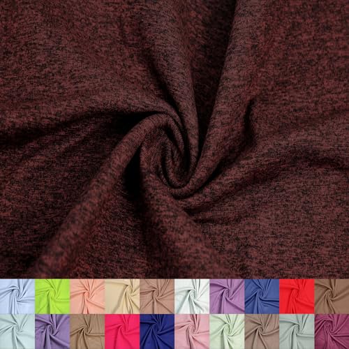 149,9 cm breiter Polyester-Spandex-Stoff, doppelseitig, gebürsteter Stoff, 180 g/m², leicht, dehnbar und atmungsaktiv, Bekleidung, Activewear, Accessoires, Schals und Bastelarbeiten von Stylish FABRIC