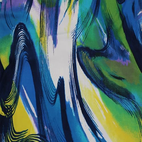 152,4 cm breiter, bedruckter 4-Wege-Stretch-Venezia-Polyester-Spandex-Stoff für Bekleidung, Stirnbänder, Dekorationen, Aktivbekleidung, Umstandsmode, Schule und Bastelarbeiten von Stylish FABRIC