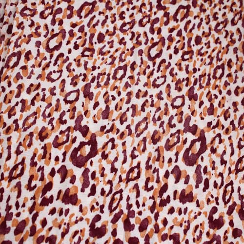 Stylish FABRIC 124,5 cm breit, bedruckter Krepon-Stoff, 100% Viskose, nicht gedehnt, 125 g/m², leichtes, weiches und atmungsaktives Material für Kleider, Schals und Nähprojekte, Ecru Burnt Orange, 2 Stylish FABRIC 124,5 cm breit, bedruckter Krepon-Stoff, 100% Viskose, nicht gedehnt, 125 g/m², leichtes, weiches und atmungsaktives Material für Kleider, Schals und Nähprojekte, Ecru Burnt Orange, 2 von Stylish FABRIC