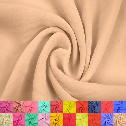 Stylish FABRIC 147,3 cm breit, Hi Multi Chiffon, gewaschener Hof (85 g/m²), nicht gedehnter Stoff, knitterfrei, atmungsaktiv, ideal für Bekleidung, Vorhänge, Heimdekoration und Heimwerker, Blush D 91 von Stylish FABRIC