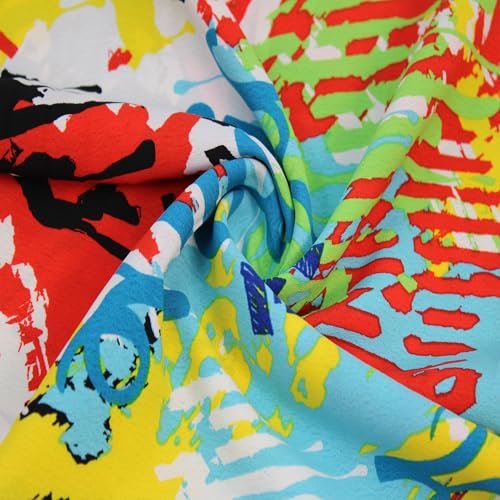 Stylish FABRIC 147,3 cm breit, bedruckt, 100% Polyester, marokkanischer Stoff, Meterware, kein Stretch, ideal für Bekleidung, Röcke, Kleider, Stirnbänder, Accessoires, Heimdekoration und Stylish FABRIC 147,3 cm breit, bedruckt, 100% Polyester, marokkanischer Stoff, Meterware, kein Stretch, ideal für Bekleidung, Röcke, Kleider, Stirnbänder, Accessoires, Heimdekoration und von Stylish FABRIC
