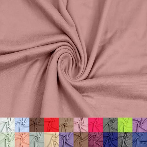 Stylish FABRIC 149,9 cm breiter Poly-Spandex-Stoff, doppelseitig, gebürsteter Stoff, 180 g/m², leicht, dehnbar und atmungsaktiv, Sportbekleidung, Accessoires, Schals und Bastelarbeiten, Dusty Rose Stylish FABRIC 149,9 cm breiter Poly-Spandex-Stoff, doppelseitig, gebürsteter Stoff, 180 g/m², leicht, dehnbar und atmungsaktiv, Sportbekleidung, Accessoires, Schals und Bastelarbeiten, Dusty Rose von Stylish FABRIC