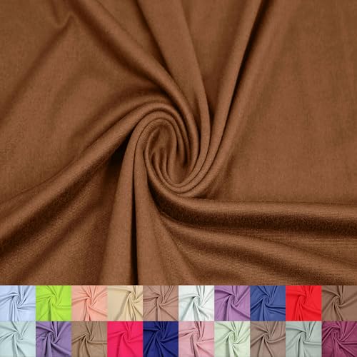 Stylish FABRIC 149,9 cm breiter Polyester-Spandex-Stoff, doppelseitig, gebürsteter Stoff, 180 g/m², leicht, dehnbar und atmungsaktiv, Bekleidung, Activewear, Accessoires, Schals und Handwerk, Kamel Stylish FABRIC 149,9 cm breiter Polyester-Spandex-Stoff, doppelseitig, gebürsteter Stoff, 180 g/m², leicht, dehnbar und atmungsaktiv, Bekleidung, Activewear, Accessoires, Schals und Handwerk, Kamel von Stylish FABRIC