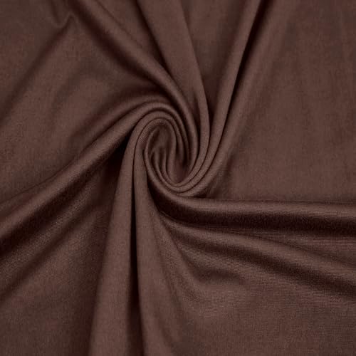 Stylish FABRIC 149,9 cm breiter Polyester-Spandex-Stoff, doppelseitig, gebürsteter Stoff, 180 g/m², leicht, dehnbar und atmungsaktiv, Sportbekleidung, Accessoires, Schals und Handwerk, Schokolade, 91 Stylish FABRIC 149,9 cm breiter Polyester-Spandex-Stoff, doppelseitig, gebürsteter Stoff, 180 g/m², leicht, dehnbar und atmungsaktiv, Sportbekleidung, Accessoires, Schals und Handwerk, Schokolade, 91 von Stylish FABRIC