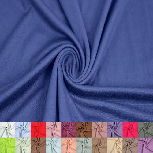 Stylish FABRIC 149,9 cm breiter Polyester-Spandex-Stoff, doppelseitig, gebürsteter Stoff, 180 g/m², leicht, dehnbar und atmungsaktiv, Sportbekleidung, Accessoires, Schals und Handwerk, mittelblau, 9,1 Stylish FABRIC 149,9 cm breiter Polyester-Spandex-Stoff, doppelseitig, gebürsteter Stoff, 180 g/m², leicht, dehnbar und atmungsaktiv, Sportbekleidung, Accessoires, Schals und Handwerk, mittelblau, 9,1 von Stylish FABRIC
