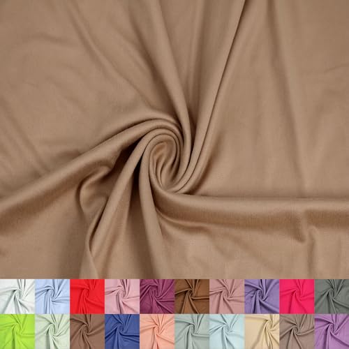 Stylish FABRIC 150 cm breiter Polyester-Spandex-Stoff, doppelseitig, gebürsteter Stoff, 180 g/m², leicht, dehnbar und atmungsaktiv, Sportbekleidung, Accessoires, Schals und Handwerk, Sand 9,1 m Stylish FABRIC 150 cm breiter Polyester-Spandex-Stoff, doppelseitig, gebürsteter Stoff, 180 g/m², leicht, dehnbar und atmungsaktiv, Sportbekleidung, Accessoires, Schals und Handwerk, Sand 9,1 m von Stylish FABRIC