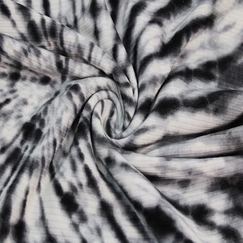 Stylish FABRIC 152,4 cm breiter Poly-Spandex-Stoff, bedruckt, 10,2 x 5,1 cm, gerippt, Stretch-Stoff, Meterware für Bekleidung, Stirnbänder, Accessoires, Dekorationen und DIY-Projekte, von Stylish FABRIC