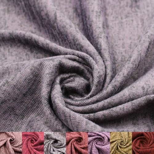 Stylish FABRIC 152,4 cm breiter Polyester-Spandex-Hacci-Melange-Strickstoff, Meterware zum Nähen, Bekleidung, Vorhänge, Stirnbänder, Dekorationen, Schule und DIY-Projekte, Flieder staubig, 91 cm Stylish FABRIC 152,4 cm breiter Polyester-Spandex-Hacci-Melange-Strickstoff, Meterware zum Nähen, Bekleidung, Vorhänge, Stirnbänder, Dekorationen, Schule und DIY-Projekte, Flieder staubig, 91 cm von Stylish FABRIC