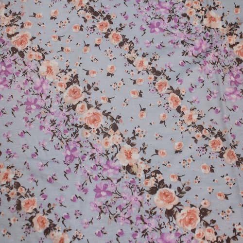Stylish FABRIC 152,4 cm breiter Viskose-Elastan-bedruckter Jersey-Stretch-Strickstoff, Meterware für Bekleidung, Kleidung, Stirnbänder, Accessoires, Dekorationen, Mutterschaft und DIY-Projekte, Blau, Stylish FABRIC 152,4 cm breiter Viskose-Elastan-bedruckter Jersey-Stretch-Strickstoff, Meterware für Bekleidung, Kleidung, Stirnbänder, Accessoires, Dekorationen, Mutterschaft und DIY-Projekte, Blau, von Stylish FABRIC