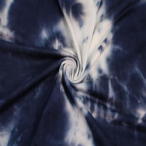 Stylish FABRIC 152,4 cm breiter Viskose-Spandex, bedruckter Jersey-Stretch-Strickstoff, Meterware für Bekleidung, Stirnbänder, Accessoires, Dekorationen, Mutterschaft und DIY-Projekte, Marineblau, 4,5 Stylish FABRIC 152,4 cm breiter Viskose-Spandex, bedruckter Jersey-Stretch-Strickstoff, Meterware für Bekleidung, Stirnbänder, Accessoires, Dekorationen, Mutterschaft und DIY-Projekte, Marineblau, 4,5 von Stylish FABRIC