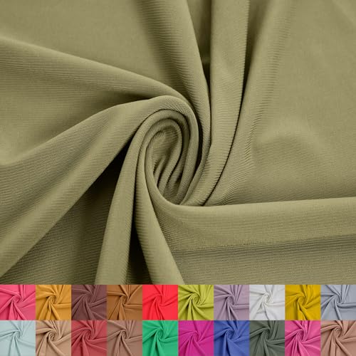 Stylish FABRIC ITY Jersey-Strick-Poly-Spandex-Stoff, 152,4 cm, 229 g/m², mittelschwer, 4-Wege-Stretch, knitterfrei und atmungsaktiv, für Bekleidung, Activewear, Leggings, Vorhänge und Heimwerker Stylish FABRIC ITY Jersey-Strick-Poly-Spandex-Stoff, 152,4 cm, 229 g/m², mittelschwer, 4-Wege-Stretch, knitterfrei und atmungsaktiv, für Bekleidung, Activewear, Leggings, Vorhänge und Heimwerker von Stylish FABRIC