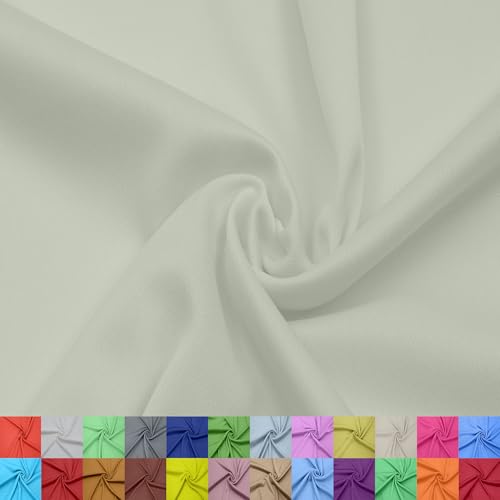 Stylish FABRIC Interlock-Stoff aus 100% Polyester, weich, doppelt gestrickt, 152,4 cm breit, leicht, 107 g/m², ideal für Bekleidung, Activewear, Futter und Heimwerker, Meterware von Stylish FABRIC