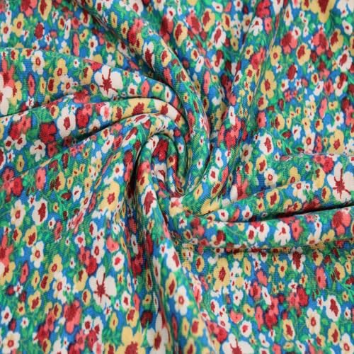 Stylish FABRIC Jersey-Strickstoff, 152,4 cm breit, Poly-Viskose, Spandex, bedruckt, für Bekleidung, Stirnbänder, Accessoires, Dekorationen und DIY-Projekte, Blaugrün, 4,5 m Stylish FABRIC Jersey-Strickstoff, 152,4 cm breit, Poly-Viskose, Spandex, bedruckt, für Bekleidung, Stirnbänder, Accessoires, Dekorationen und DIY-Projekte, Blaugrün, 4,5 m von Stylish FABRIC