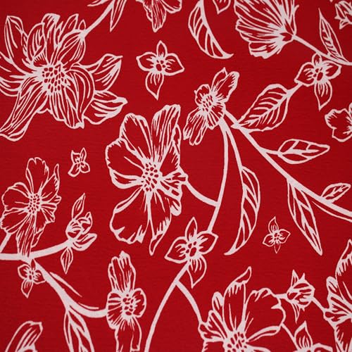 Stylish FABRIC Marokkanischer Stoff, 147,3 cm breit, bedruckt, 100% Polyester, kein Stretch, ideal für Bekleidung, Röcke, Kleider, Stirnbänder, Accessoires, Heimdekoration und DIY-Projekte, 4,5 m von Stylish FABRIC