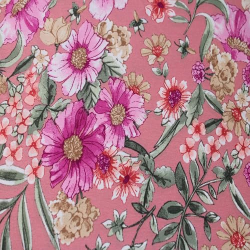 Stylish FABRIC Marokkanischer Stoff, 147,3 cm breit, bedruckt, 100% Polyester, kein Stretch, ideal für Bekleidung, Röcke, Kleider, Stirnbänder, Accessoires, Heimdekoration und DIY-Projekte, Altrosa Stylish FABRIC Marokkanischer Stoff, 147,3 cm breit, bedruckt, 100% Polyester, kein Stretch, ideal für Bekleidung, Röcke, Kleider, Stirnbänder, Accessoires, Heimdekoration und DIY-Projekte, Altrosa von Stylish FABRIC