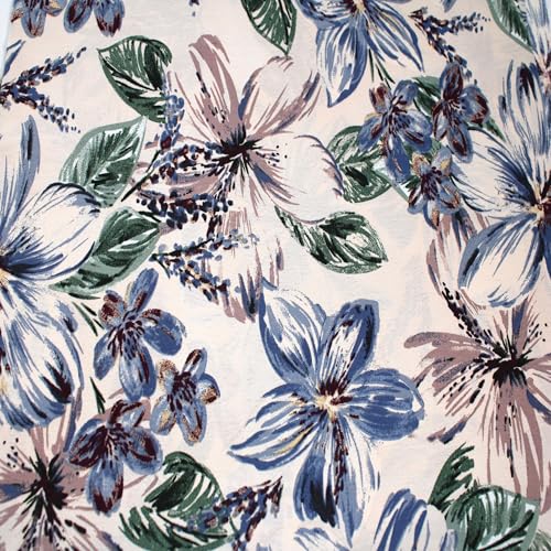 Stylish FABRIC Marokkanischer Stoff, 147,3 cm breit, bedruckt, 100% Polyester, kein Stretch, ideal für Bekleidung, Röcke, Kleider, Stirnbänder, Accessoires, Heimdekoration und DIY-Projekte von Stylish FABRIC