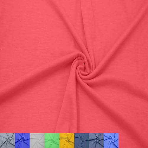 Stylish FABRIC SF-400-HOTPINKNEON-B-3 Rayon Knit (155GSM) -Clothing/Apparel, Home/DIY Fabric Polyester-Viskose-Spandex-Jersey-Strickstoff (155 g/m²), 87, 10, 3% Elastan, Hot Pink Neon B, 3 Yards von Stylish FABRIC