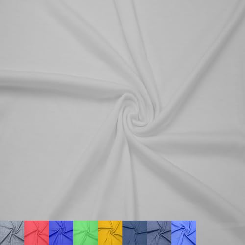 Stylish FABRIC SF-400-IVORY-5 Rayon Knit (155GSM) -Clothing/Apparel, Home/DIY Fabric Polyester-Viskose-Spandex-Jersey-Strickstoff (155 g/m²), 87, 10, 3% Elastan, Elfenbein, 5 Yards von Stylish FABRIC