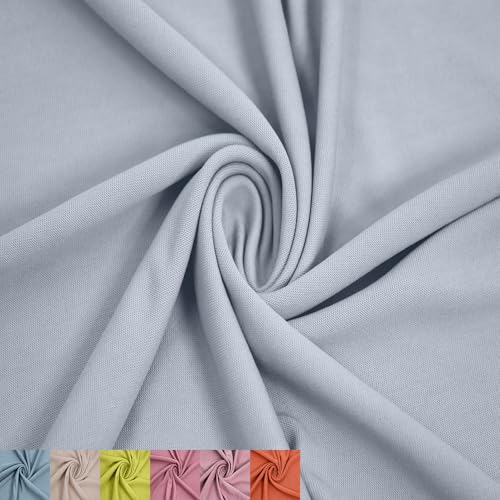 Stylish FABRIC Sandgewaschenes Modal-Polyester-Jersey-Strickstoff, 152,4 cm breit, 165 g/m², leicht, weich und atmungsaktiv mit einem kuproartigen Gefühl, ideal für Kleidung, T-Shirts und von Stylish FABRIC