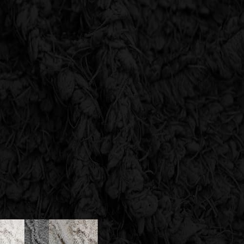 Stylish FABRIC The Yard Kunstfell, Schaf-Design, zotteliges Mohair, zum Nähen, Kostüme, Bekleidung, Dekorationen, Teppiche, Überwurf-Kissenbezüge, Bettwäsche, Polster, Zuhause und Heimwerker, Schwarz, Stylish FABRIC The Yard Kunstfell, Schaf-Design, zotteliges Mohair, zum Nähen, Kostüme, Bekleidung, Dekorationen, Teppiche, Überwurf-Kissenbezüge, Bettwäsche, Polster, Zuhause und Heimwerker, Schwarz, von Stylish FABRIC