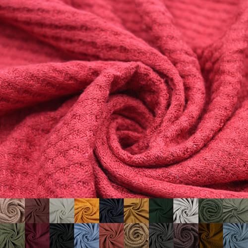 Stylish FABRIC The Yard-Strickstoff, 150 cm breit, Viskose, Spandex, Waffelmuster, mittelschwer, zum Nähen, Bekleidung, Stirnbänder, Dekorationen, Schule, Zuhause und DIY-Projekte, Rost 91 cm Stylish FABRIC The Yard-Strickstoff, 150 cm breit, Viskose, Spandex, Waffelmuster, mittelschwer, zum Nähen, Bekleidung, Stirnbänder, Dekorationen, Schule, Zuhause und DIY-Projekte, Rost 91 cm von Stylish FABRIC