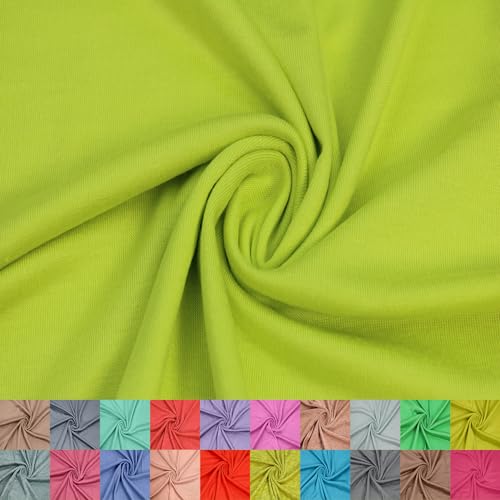 Stylish FABRIC The Yard Viskose-Spandex-Jersey-Strickstoff, 152,4 cm breit, 4-Wege-Stretch, 160 g/m², mittelschwer, atmungsaktiv, Bekleidung, Accessoires, Mutterschaft, Stirnbänder und Handwerk, Grün von Stylish FABRIC