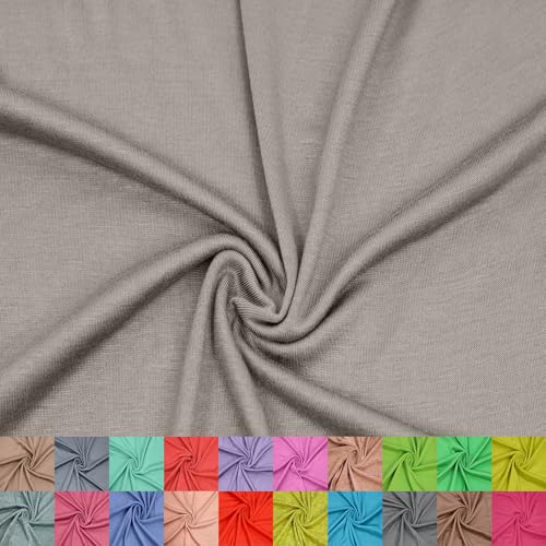 Stylish FABRIC The Yard Viskose-Spandex-Jersey-Strickstoff, 152,4 cm breit, 4-Wege-Stretch, 160 g/m², mittelschwer, atmungsaktiv, Bekleidung, Accessoires, Mutterschaft, Stirnbänder und Handwerk, Taupe Stylish FABRIC The Yard Viskose-Spandex-Jersey-Strickstoff, 152,4 cm breit, 4-Wege-Stretch, 160 g/m², mittelschwer, atmungsaktiv, Bekleidung, Accessoires, Mutterschaft, Stirnbänder und Handwerk, Taupe von Stylish FABRIC