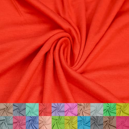Stylish FABRIC The Yard Viskose-Spandex-Jersey-Strickstoff, 152,4 cm breit, 4-Wege-Stretch, 160 g/m², mittelschwer, atmungsaktiv, Bekleidung, Accessoires, Mutterschaft, Stirnbänder und Handwerk von Stylish FABRIC