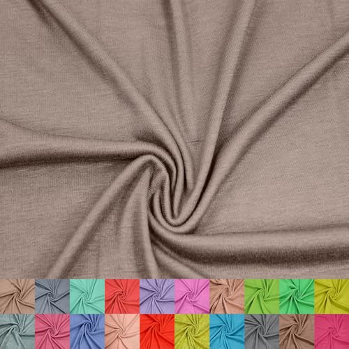 Stylish FABRIC The Yard Viskose-Spandex-Jersey-Strickstoff, 152,4 cm breit, 4-Wege-Stretch, 160 g/m², mittelschwer, atmungsaktiv, Bekleidung, Accessoires, Mutterschaft, Stirnbänder und Handwerk von Stylish FABRIC