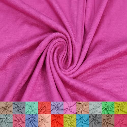 Stylish FABRIC The Yard Viskose-Spandex-Jersey-Strickstoff, 152,4 cm breit, 4-Wege-Stretch, 160 g/m², mittelschwer, atmungsaktiv, Bekleidung, Accessoires, Mutterschaft, Stirnbänder und Handwerk von Stylish FABRIC