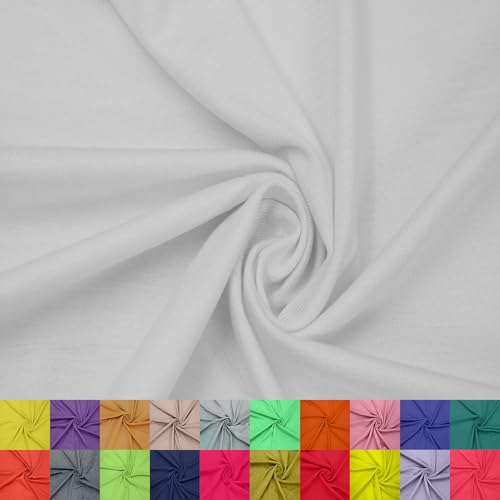 Stylish FABRIC The Yard Viskose-Spandex-Jersey-Strickstoff, 152,4 cm breit, 4-Wege-Stretch, 200 g/m², knitterfrei, atmungsaktiv, Bekleidung, Accessoires, Mutterschaft, Dekorationen und Handwerk, Weiß, Stylish FABRIC The Yard Viskose-Spandex-Jersey-Strickstoff, 152,4 cm breit, 4-Wege-Stretch, 200 g/m², knitterfrei, atmungsaktiv, Bekleidung, Accessoires, Mutterschaft, Dekorationen und Handwerk, Weiß, von Stylish FABRIC